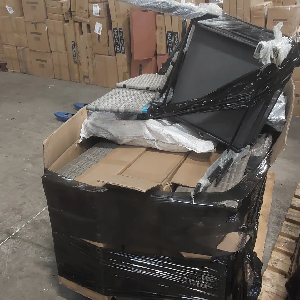 PALLET CONTAINING A LARGE QUANTITY OF ASSORTED GARDEN FURNITURE PARTS ECT