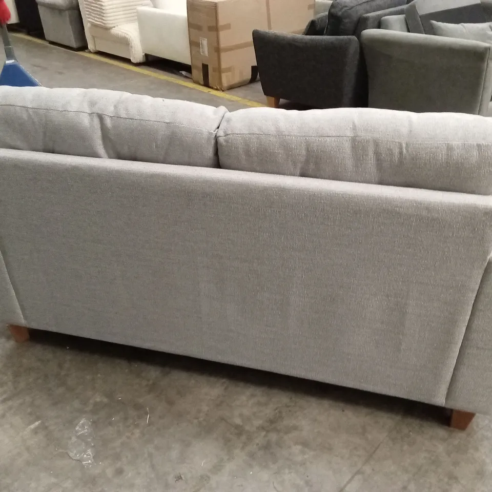 PRENT FABRIC 2 SEATER SOFA - SILVER RRP £749