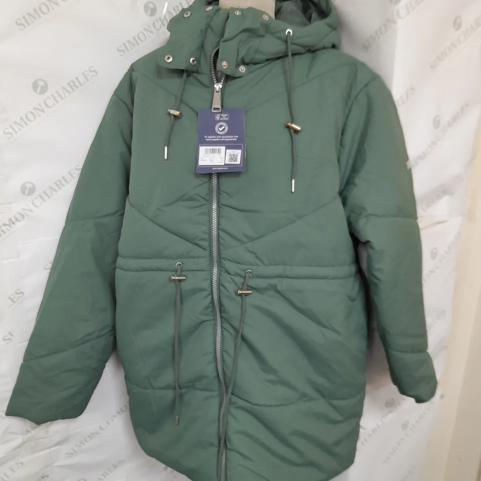 REGATTA GREAT OUTDOORS PADDED COAT IN DARK FOREST GREEN SIZE 14