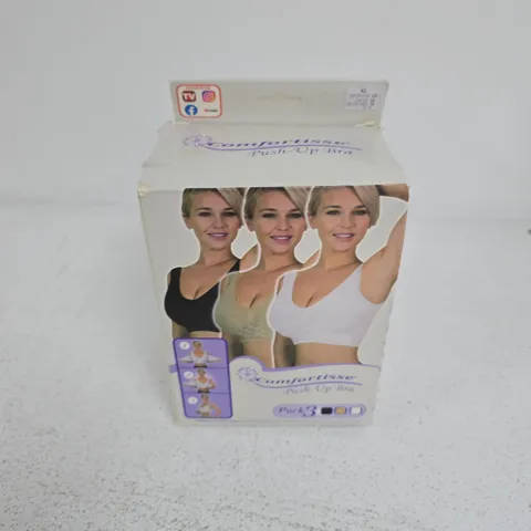 BOXED COMFORTISSE PUSH-UP BRA 3 PACK - XL