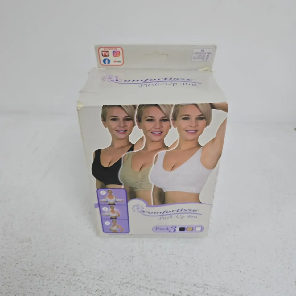 BOXED COMFORTISSE PUSH-UP BRA 3 PACK - XL