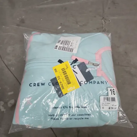 CREW CLOTHING COMPANY HALF ZIP SWEAT – WOMEN'S UK SIZE 16
