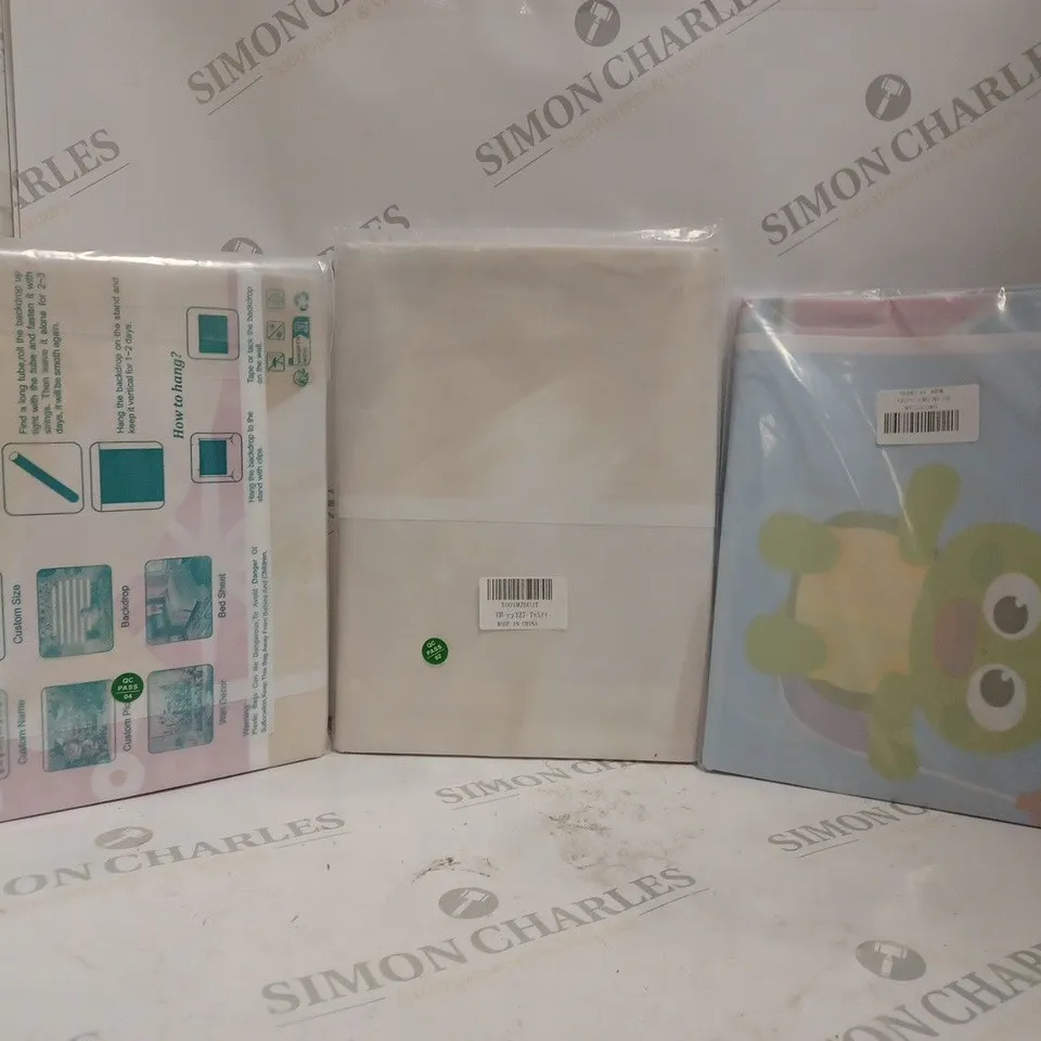 BOX OF APPROX 8 ASSORTED BACK DROPS 