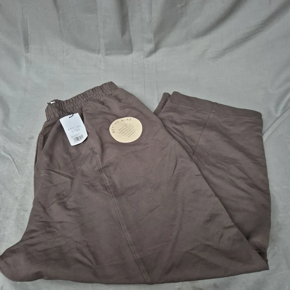 BEYOND NINE MABEL JERSEY TROUSERS IN ESPRESSO SIZE L