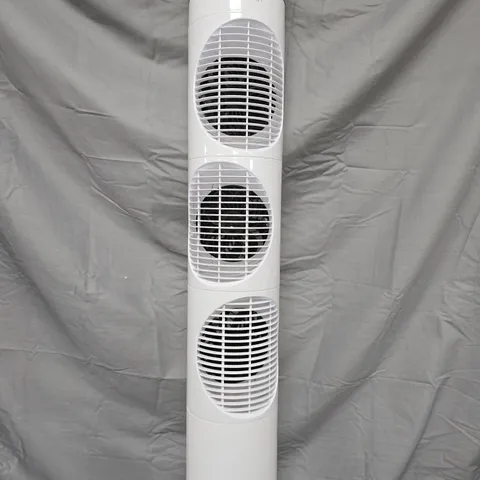 HOMESMART TOWER FAN – WHITE, 3-VENT FLOOR STANDING FAN