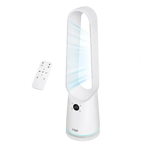 BOXED RUSSELL HOBBS RHBLDLC25SM SMART BLADELESS COOLING FAN 9 SPEED SETTINGS - WHITE