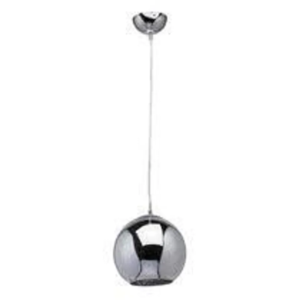 BOXED SOHAM 1 LIGHT DOME PENDANT CHROME FINISH 