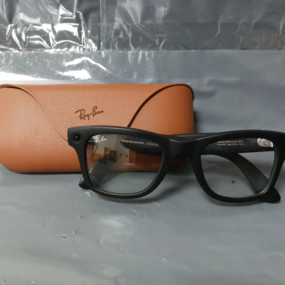 RAY-BAN META WAYFARER GLASSES - MATTE BLACK