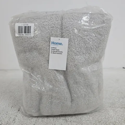SEALED HOME ESSENTIALS GREY TOWEL BALE 