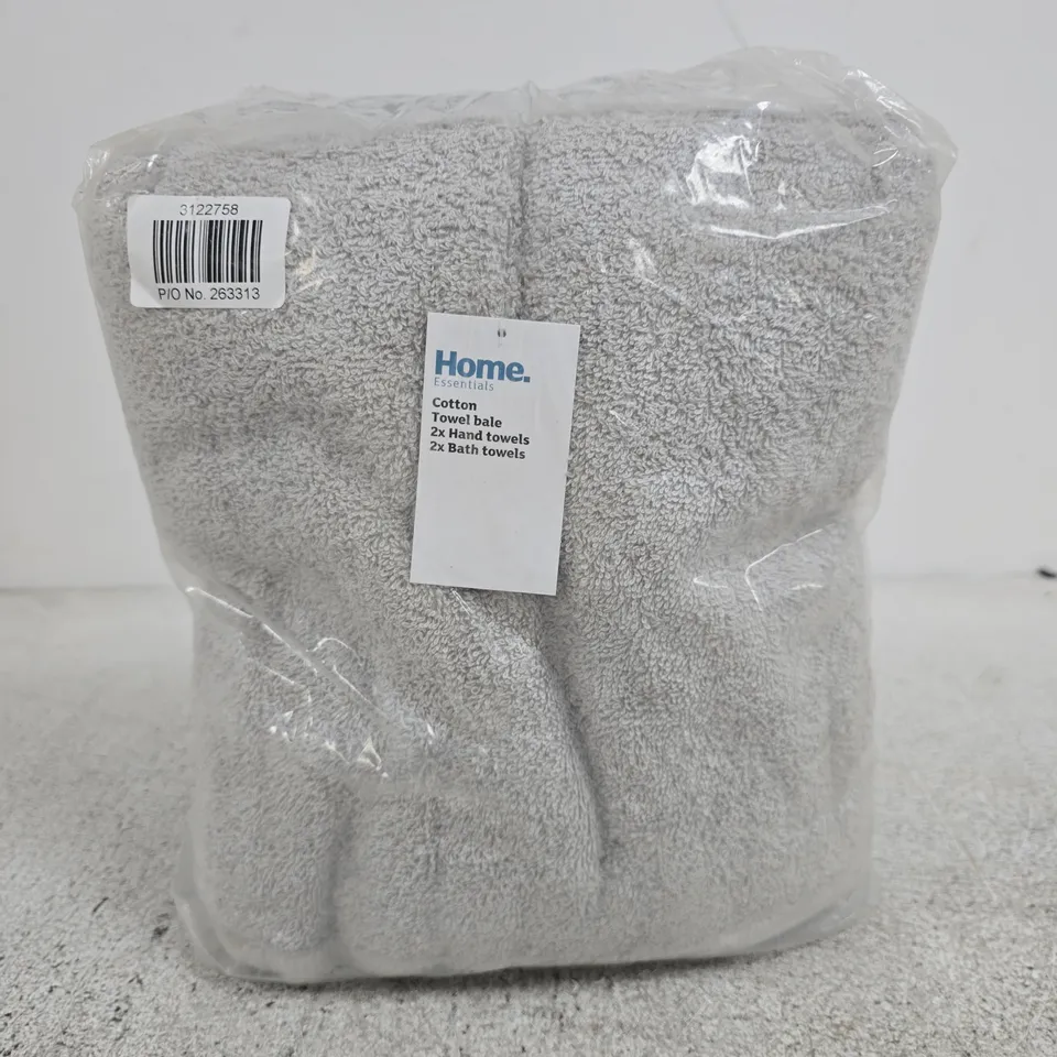 SEALED HOME ESSENTIALS GREY TOWEL BALE 