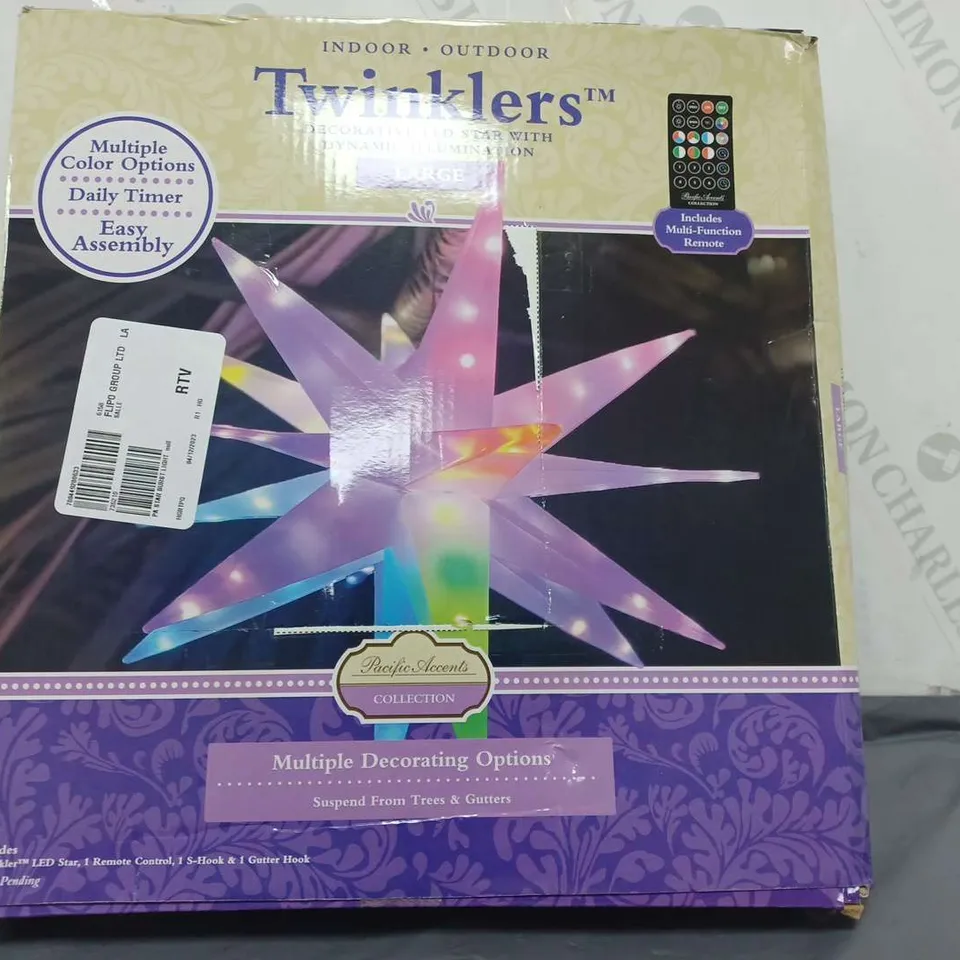 BOXED PACIFIC ACCENTS STAR BURST LIGHT