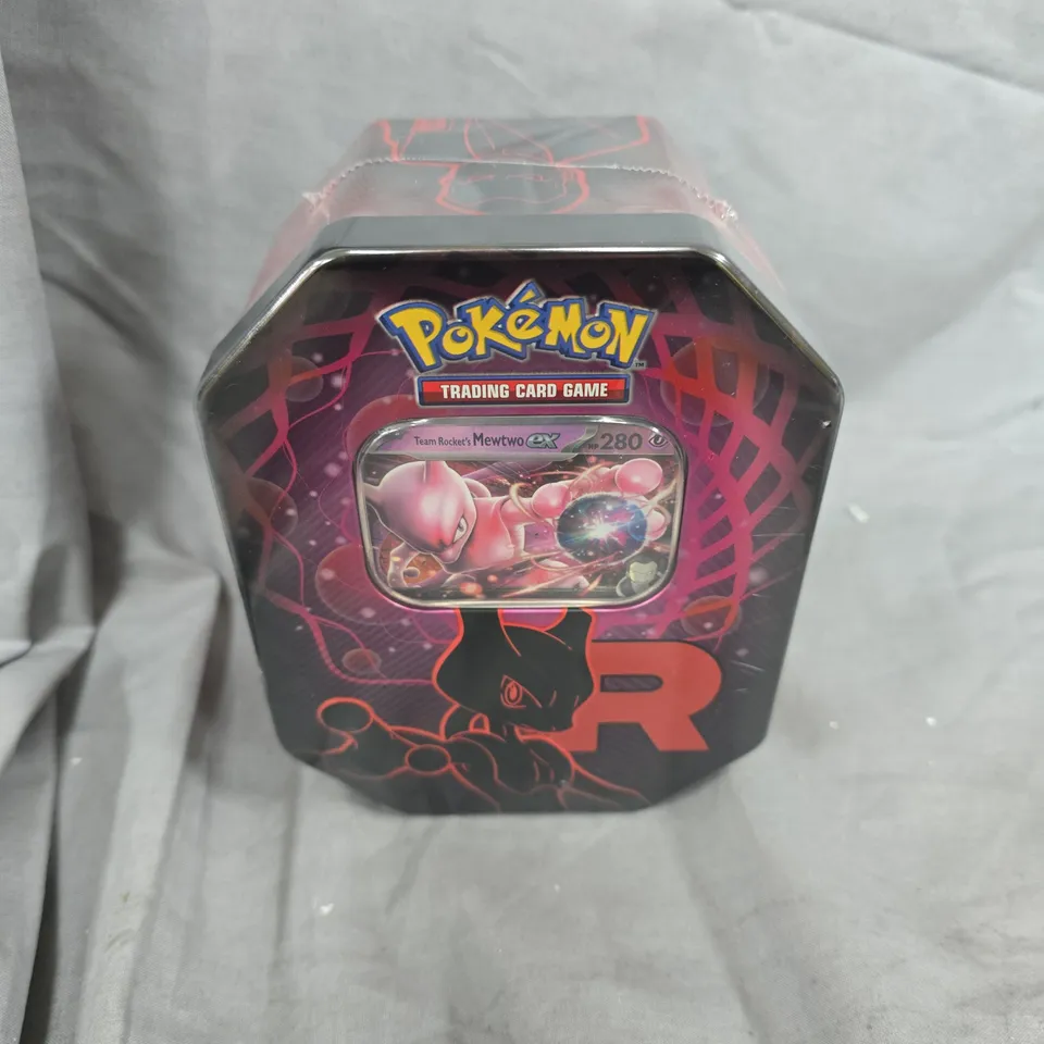 POKÉMON TRADING CARD GAME TEAM ROCKET TIN – MEWTWO EX (SEALED)