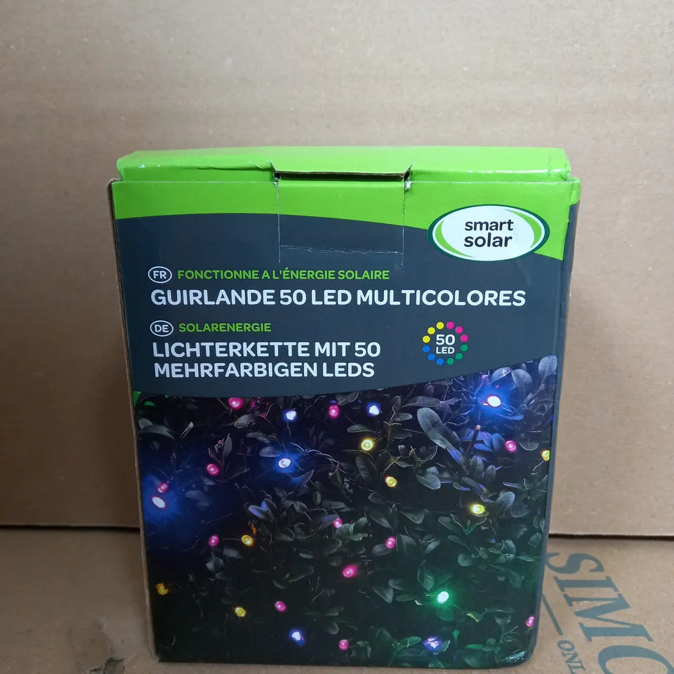 SMART SOLAR 50 MULTI COLOURED LEDS STRING LIGHTS