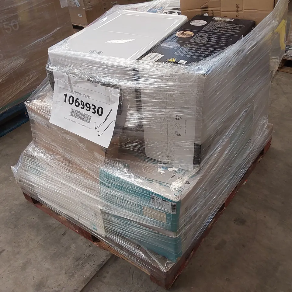 PALLET OF APPROXIMATELY 10 UNPROCESSED RAW RETURN HOUSEHOLD AND ELECTRICAL GOODS TO INCLUDE;