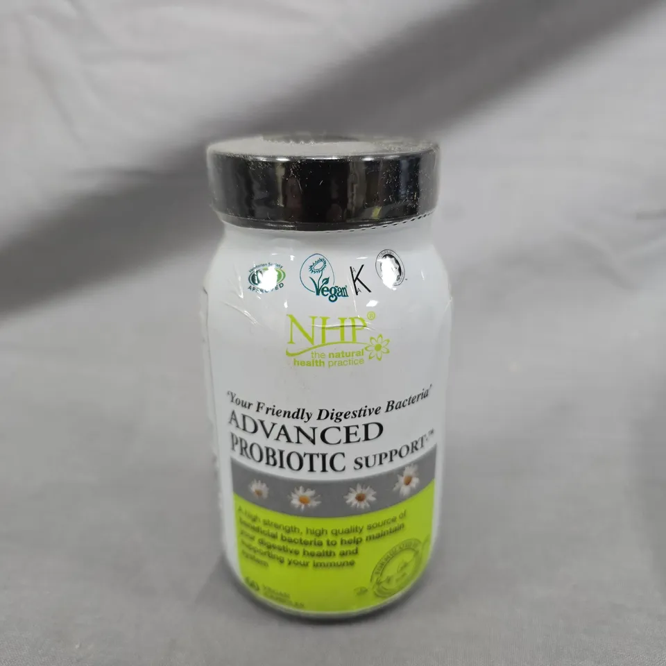 NHP ADVANCED PROBIOTIC SUPPORT DIETARY SUPPLEMENT – VEGAN