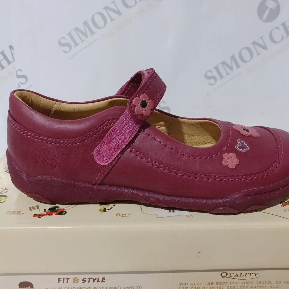 START RITE HARMONY BURGUBDY LEATHER - SIZE KIDS 31