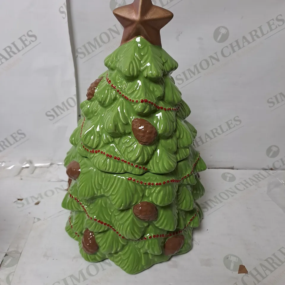 BOXED OUTLET HOMEWORX BY HARRY SLATKIN FESTIVE CERAMIC TREE