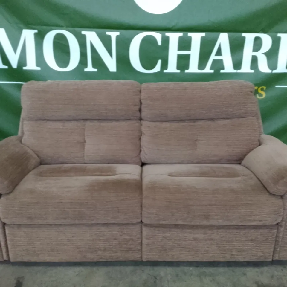 QUALITY DESIGNER G-PLAN BURFORD 3 SEATER (2 CUSH) SOFA - VICTORIA GINGER FABRIC