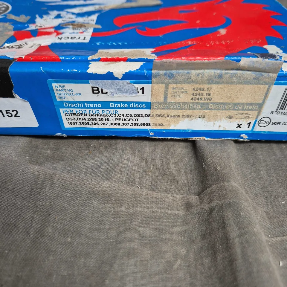 QUINTON HAZELL BRAKE DISC, TO FIT CITREON BERLINGO, XSARA, PEUGEOT 307/308 ETC