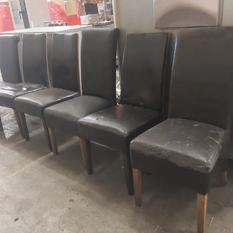 SET OF 6x ASSORTED RESTAURANT CHAIRS