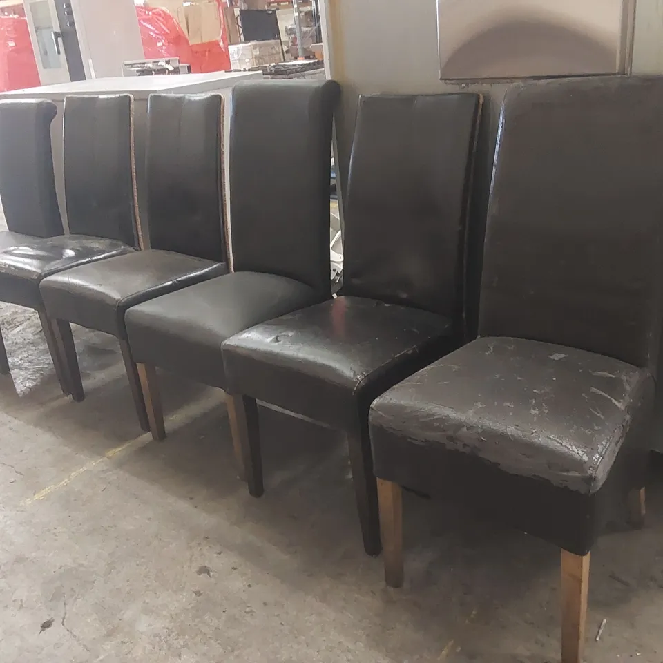 SET OF 6x ASSORTED RESTAURANT CHAIRS