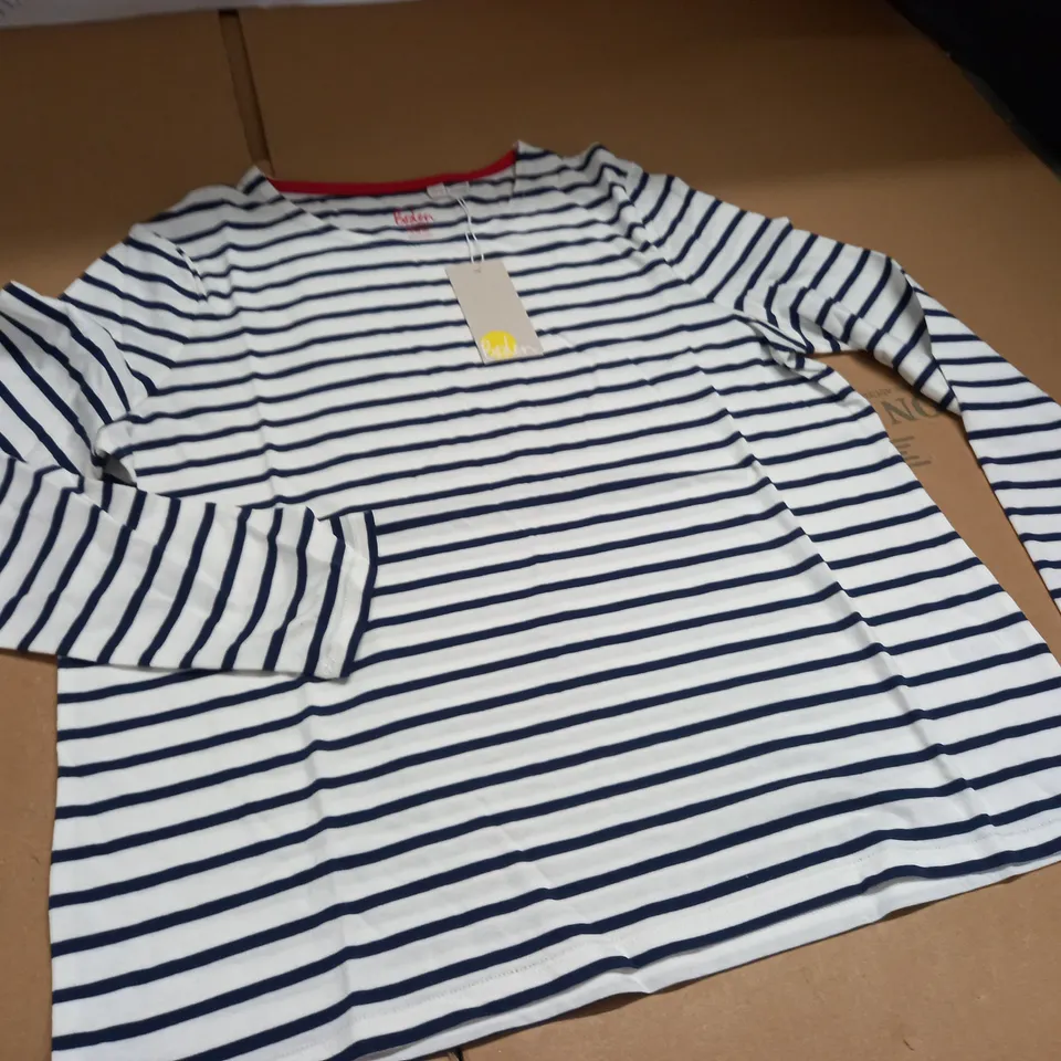 BODEN LONG SLEEVE STRIPED TOP - UK 10
