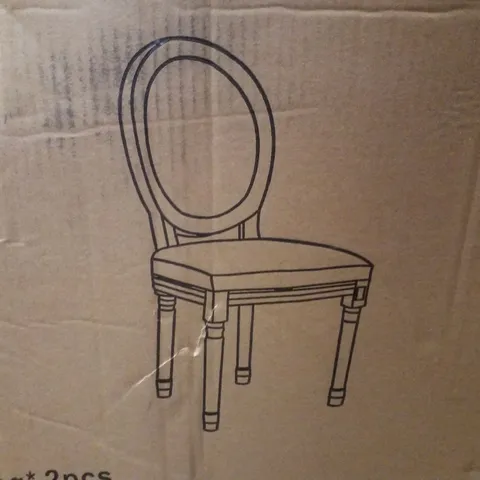 BOXED CLASSIC STYLE DINING CHAIR WITH RUBBER LEG 