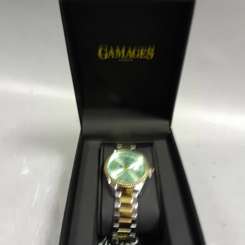 GAMAGES REGAL BLUE DIAL WATCH 