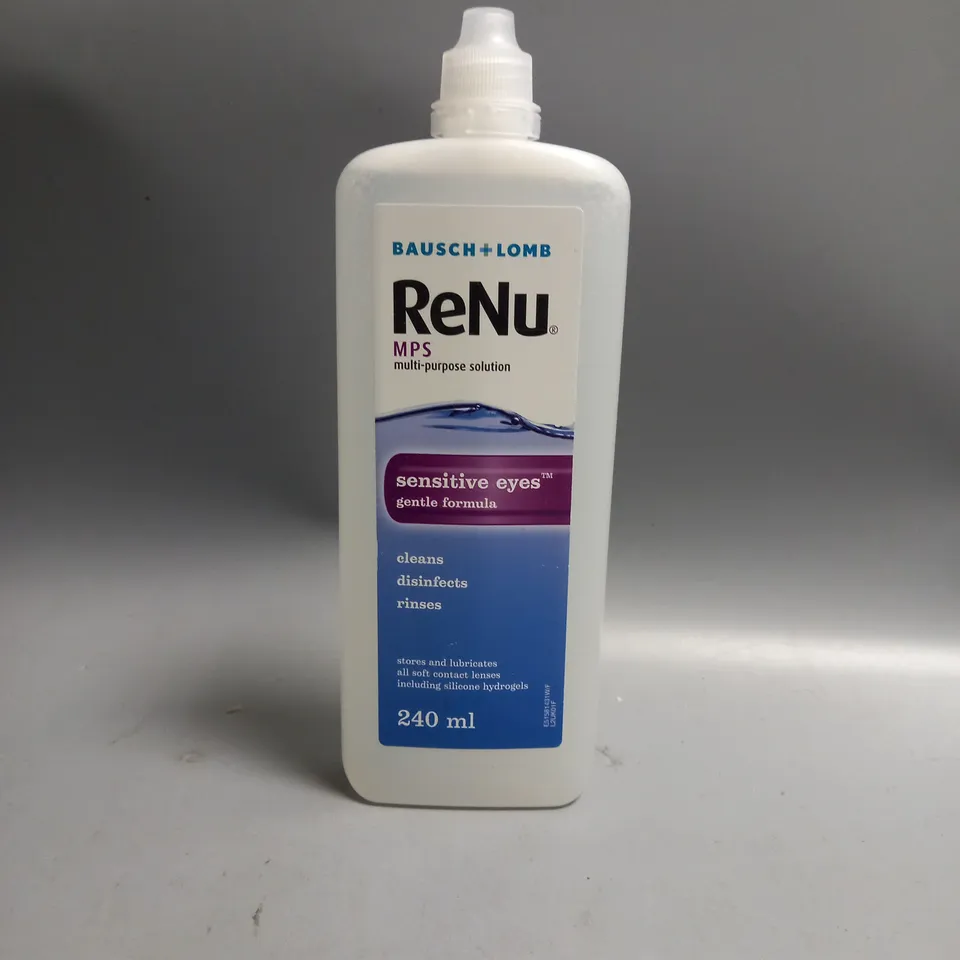 APPROXIMATELY 10 BAUSCH & LOMB RENU MPS MULTI-PURPOSE CONTACT LENS SOLUTION 240ML 