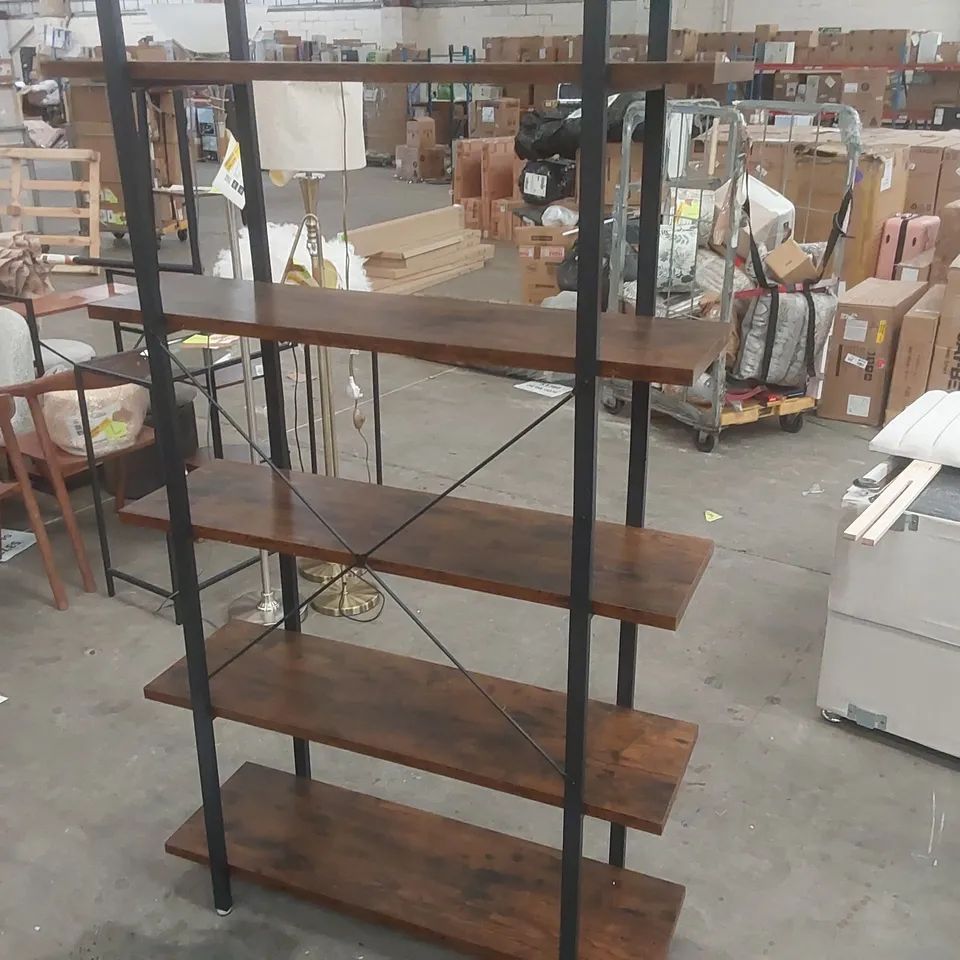 DANNA BOOKCASE IN RUSTIC BROWN