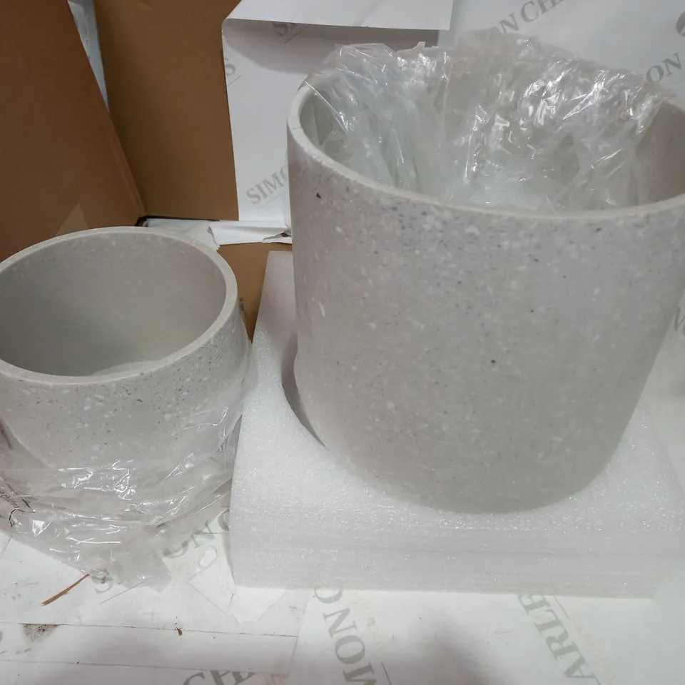 K BY KELLY HOPPEN SET OF PLANTERS GOLD