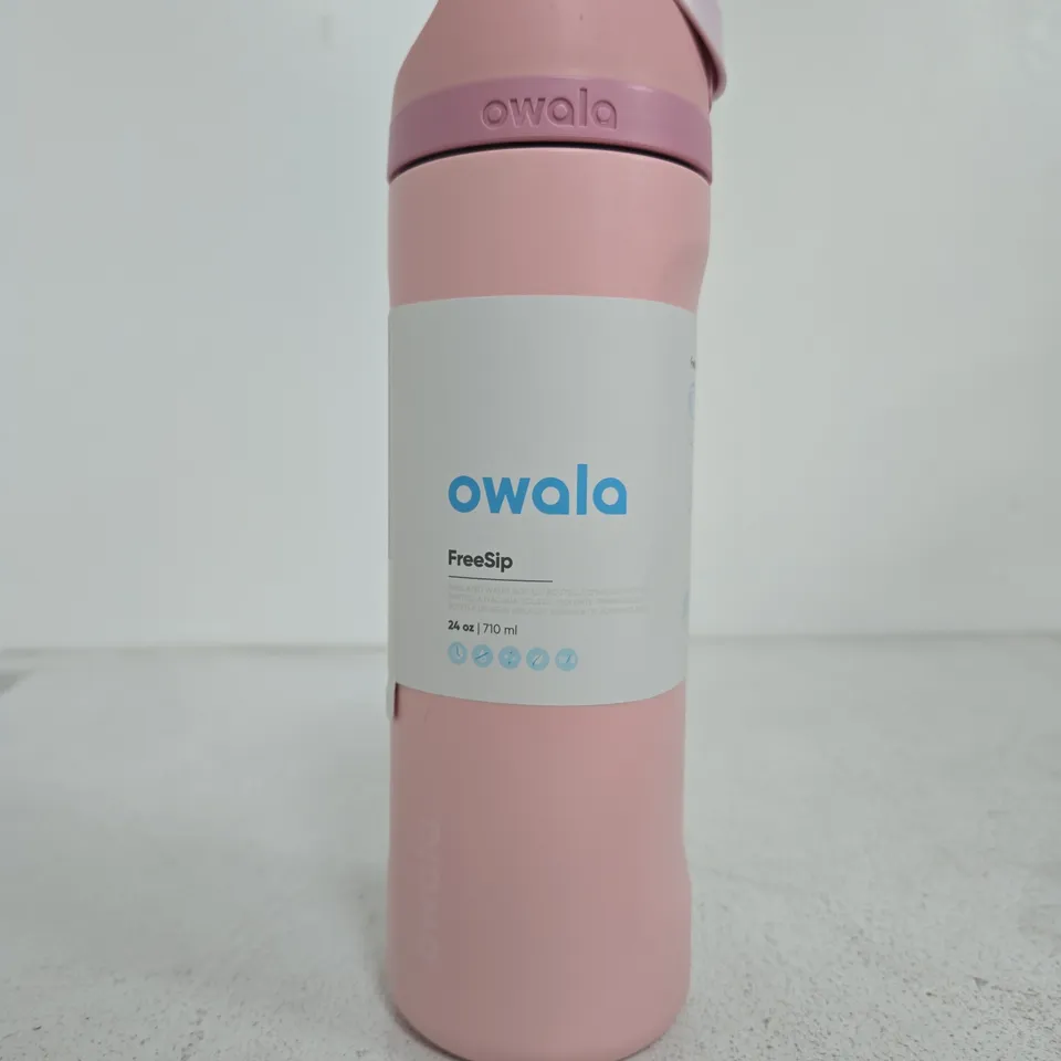 OWALA FREESIP WATER BOTTLE - PINK, 710 ML