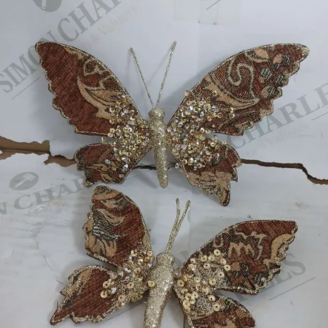 DECORATIVE WALL CLIP BUTTERFLY SET OF 4