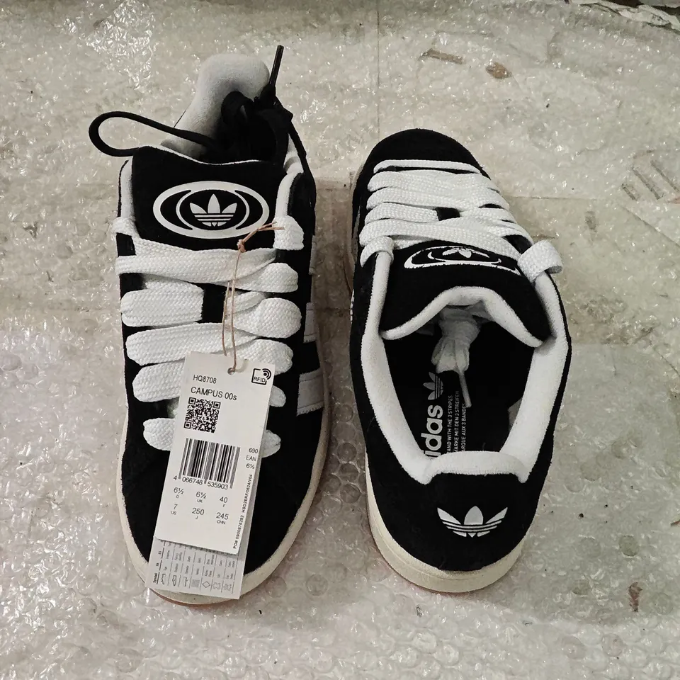 ADIDAS CAMPUS 00S SNEAKERS – BLACK/WHITE, UK 6.5 (EU 40) – MEN