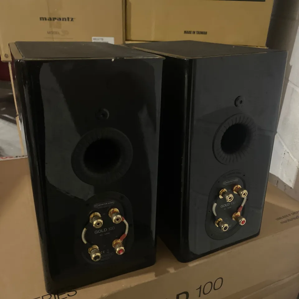 BOXED PAIR OF MONITOR AUDIO GOLD 100 SPEAKERS (1 BOX)