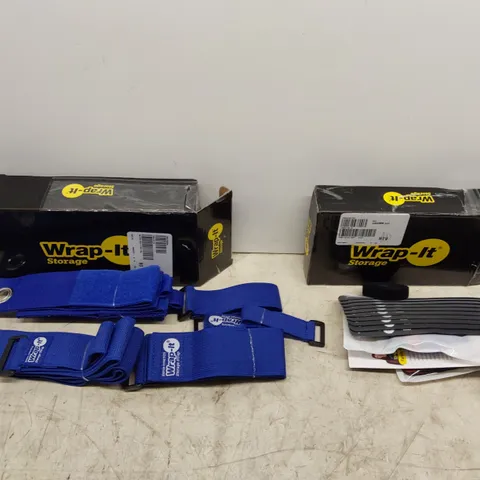 BOX OF APPROXIMATELY 10 WRAP IT STORAGE KITS INCLUDING: HEAVY-DUTY & SUPER-STRETCH KITS AND HOME STORAGE & TIDY KITS (1 BOX)