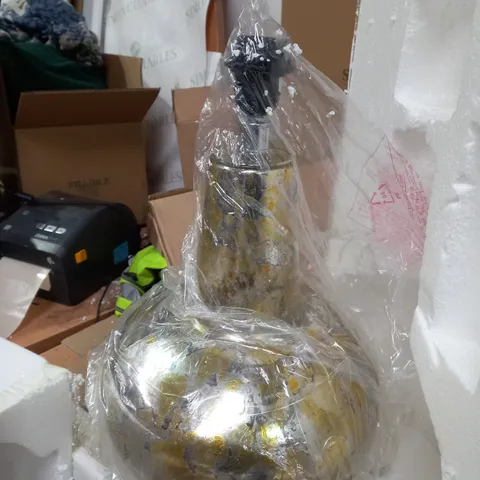 KISHAN TABLE LAMP MIRROR GLASS BASE ONLY