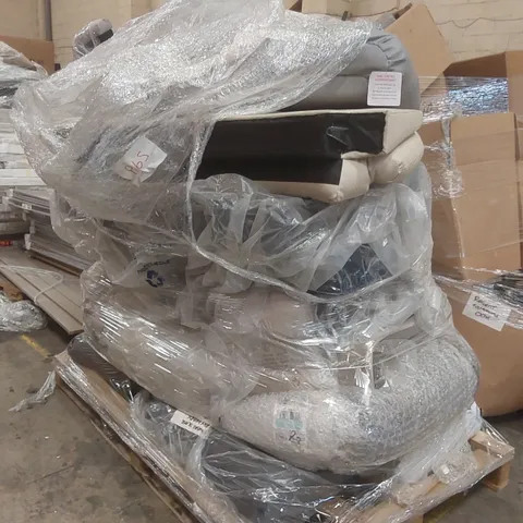 PALLET CONTAINING A LARGE QUANTITY OF ASSORTED FURNITURE PARTS INCLUDING: CHAIR PARTS ECT