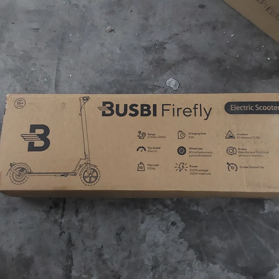 BOXED BUSBI FIREFLY ELECTRIC SCOOTER 