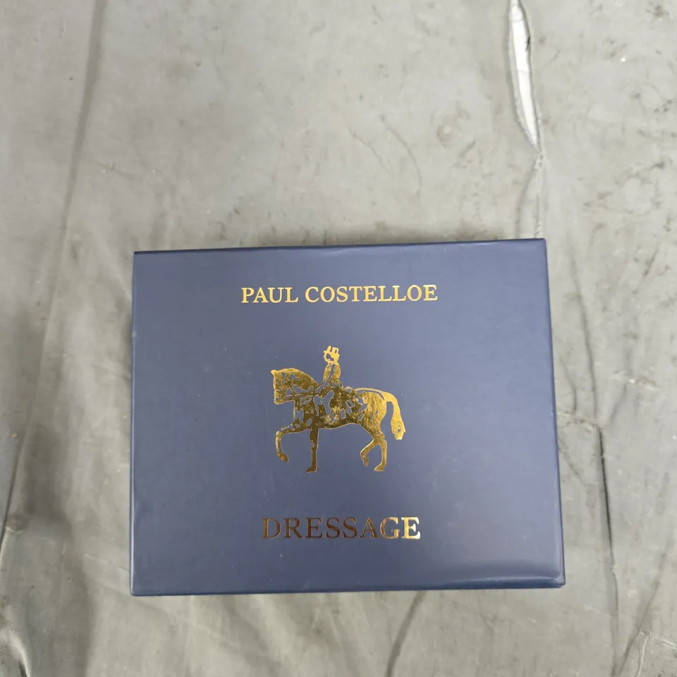 PAUL COSTELLOE DRESSAGE BLACK PEBBLED LEATHER WALLET