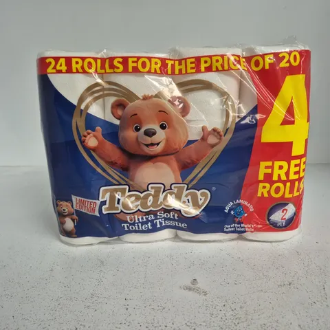 TEDDY ULTRA SOFT TOILET TISSUE – 24 ROLL PACK (LIMITED EDITION)