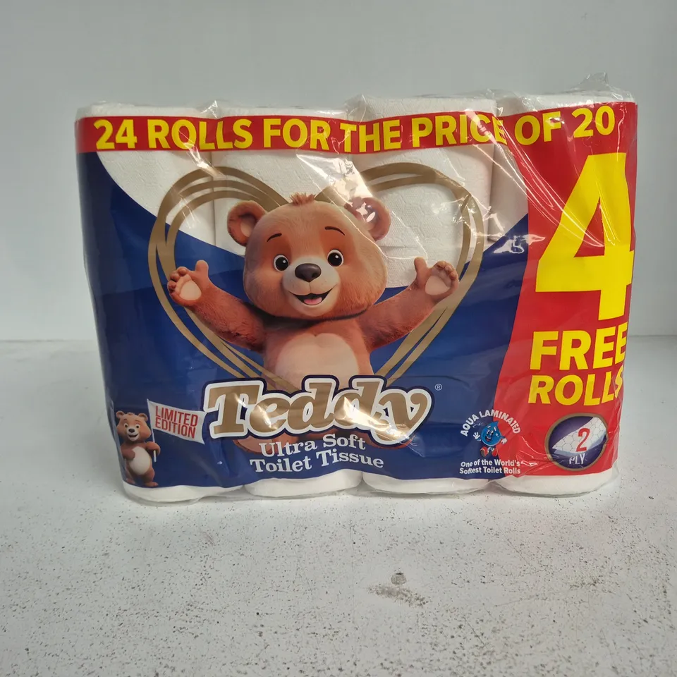 TEDDY ULTRA SOFT TOILET TISSUE – 24 ROLL PACK (LIMITED EDITION)
