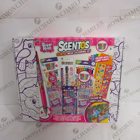 SWEET SHOP SUGAR RUSH SCENTOS MEGA COLOURING SET 