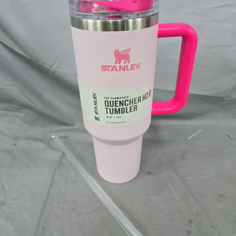 STANLEY QUENCHER H2O TUMBLER – PINK, 40 OZ (1.18 L) WITH LID & STRAW