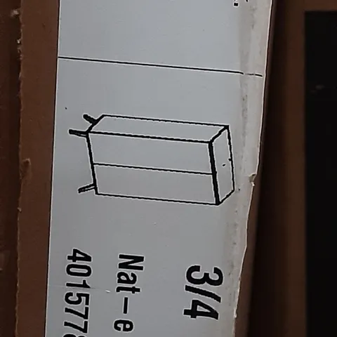 BOXED 2 DOOR WARDROBE IN GREY , INCOMPLETE BOX 2 AND 3 ONLY OUT OF 4 , BOX 1 AND 4 MISSING 