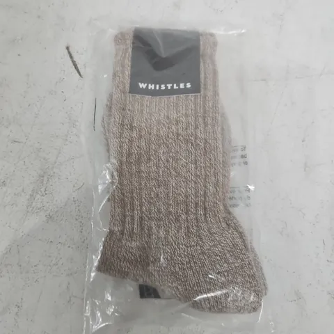 BAGGED WHISTLES CHUNKY MARL SOCKS