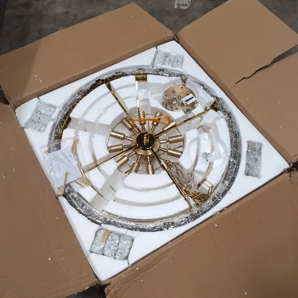 BOXED CRYSTAL CHANDELIER (1 BOX)