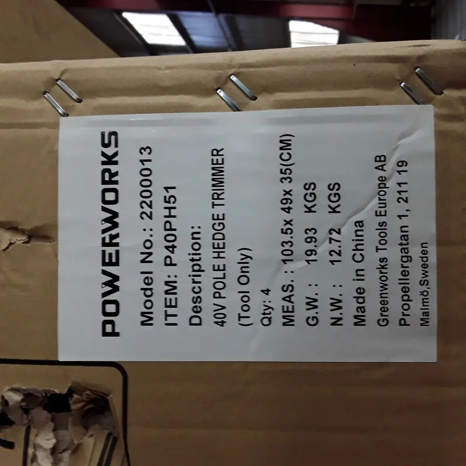 BOXED SET OF POWERWORKS 40V HEDGE TRIMMERS