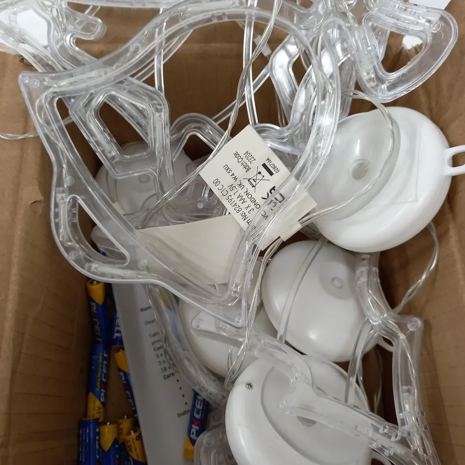 BOX OF 6 HOME REFLECTION WINDOW LIGHT DOTS - BELLS & TREES