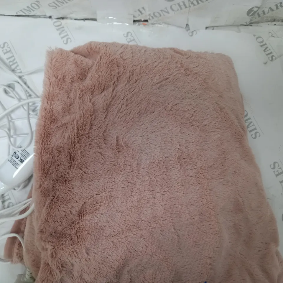 BOXED COZEE HOME HEATED BLANKET IN PINK